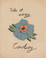 Take It Easy Cowboy Flower Print