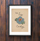 Take It Easy Cowboy Flower Print