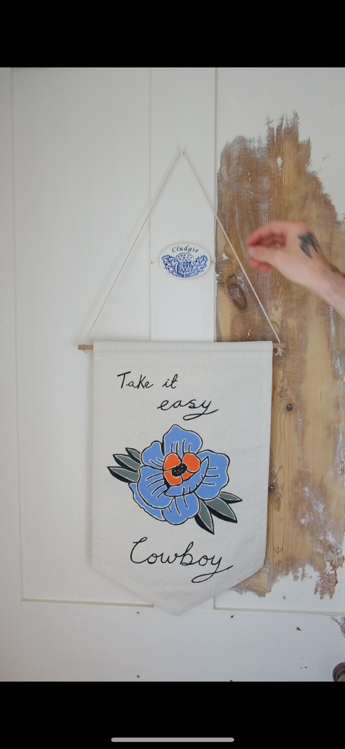 Take It Easy Hand Painted Wall Hanging